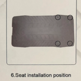 arwibon GT08 Quatre vis sur le siège et les pédales